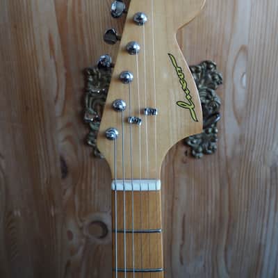 VIDEO! vintage 1970s MIJ Luxor (Kasuga) "pre-lawsuit" L200 guitar made in Japan - pro Setup, player ready image 5