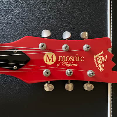 Mosrite Of California The Ventures Model Red Signed By Don Wilson Japan Vintage OHSC MIJ image 14