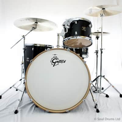 Gretsch Catalina Club Rock Drum Set 13", 16", 24" Ebony Stain image 1