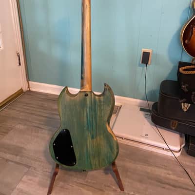 Epiphone Les Paul Custom SG Bluish image 5
