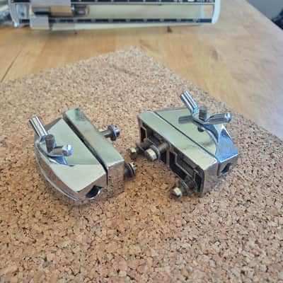 Sonor Phonic Bassdrum Leg Brackets ~1980 - Chrome image 6