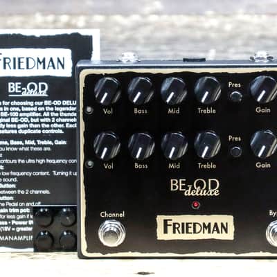Friedman BE-OD Deluxe British Tones Based Dual Channels Overdrive Effect Pedal image 9