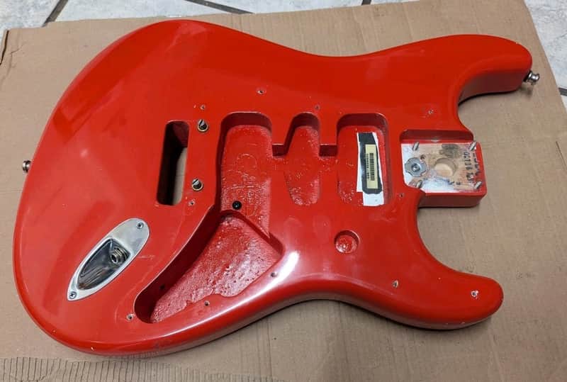 Fender USA Deluxe Stratocaster Guitar Body - refinished RED image 1