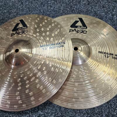 Hi-Hat Cymbals 13" Paiste Alpha Medium USED! RKALK030926 image 3