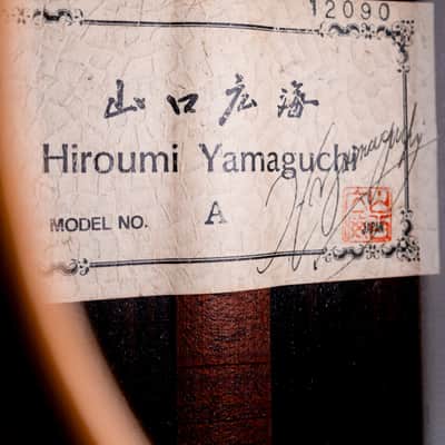 1987 Hiroumi Yamaguchi Model A Vintage Classical Guitar, Cedar + Rosewood, 1A-Style w/ Case image 6