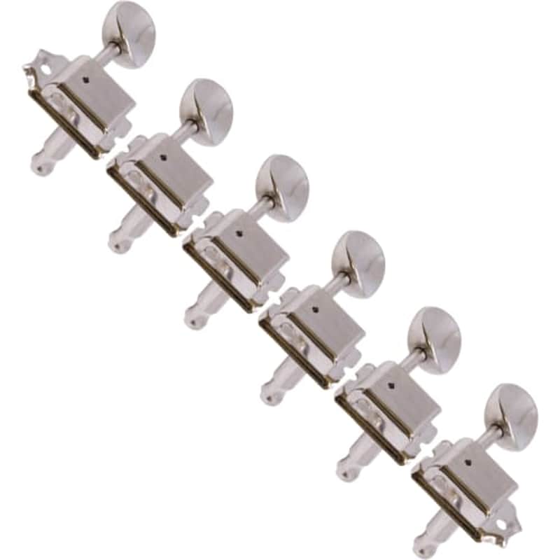 Tuners - Gotoh, SD91, Vintage Oval Knob, 6-in-line, Brass Posts image 1