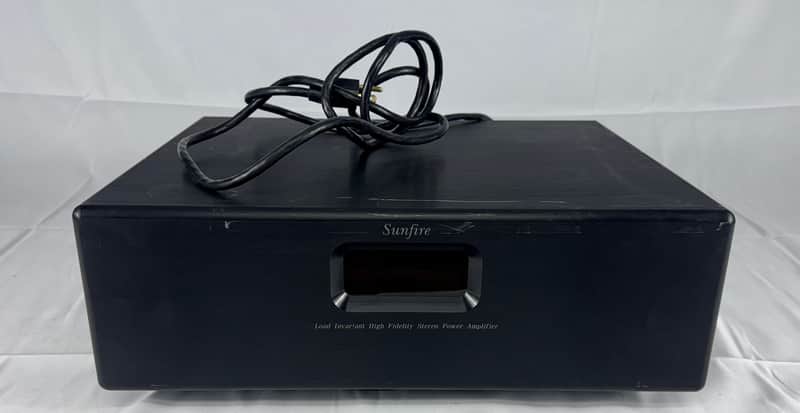 Sunfire Bob Carver Cinema Grand 2 Channel Load Invariant High Fidelity Stereo Power Amplifier 1994 - Black