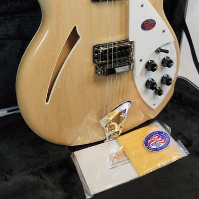 Rickenbacker 360 Maple Glo Semi-Hollow Guitar, 21 Fret, Gotoh Tuners, Rosewood FB, Stereo, HSC image 3