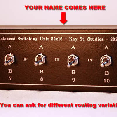 1U Rack 32x16 Analog Stereo Balanced passive Line Instrument switching device Signal Line Switcher DSUB Tascam image 2