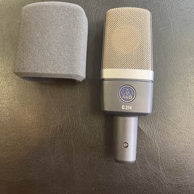 AKG C214 Large Diaphragm Cardioid Condenser Microphone 2010s - Black image 2