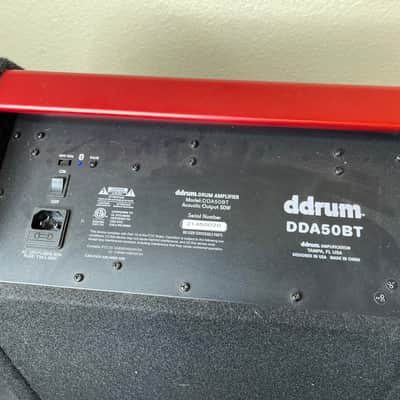 ddrum DDA50 BT 50-Watt 1x10" Bluetooth Electronic Percussion Amp 2010s - Black / Red image 4