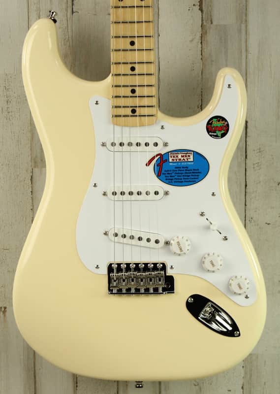 DEMO Fender Jimmie Vaughan Tex-Mex Strat - Olympic White (659) image 1