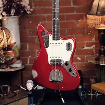 1964 Fender Jaguar - Candy Apple Red with Matching Headstock! image 1
