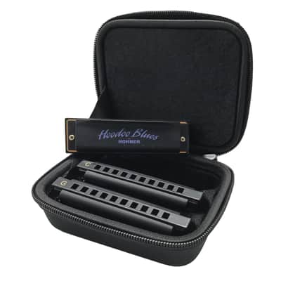 HOHNER HBP Hoodoo Blues Harmonica 3-Pack w/Case (C, D, G) image 3