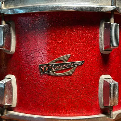 Trixon Luxus 13” Rack Tom 1960s - Red Metallic Sparkle image 5