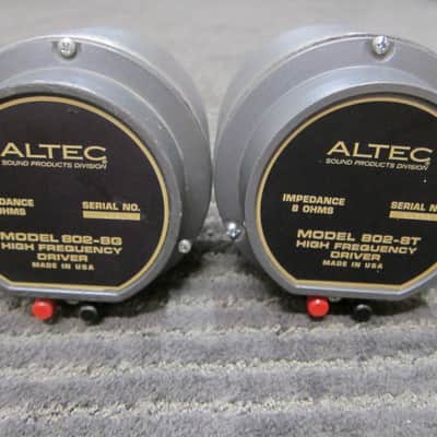 Pr Altec 802-8G-T Horn Drivers, Alnico Largest Format