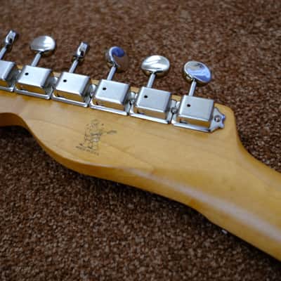 Warmoth Jazzcaster Telemaster Offset Telecaster Olympic White Fender Vintage 64 pickups Pau Ferro image 10