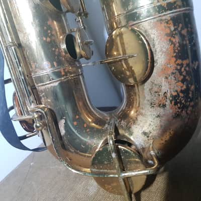 1934 BUESCHER TRUE TONE BARITONE SAX USA image 6