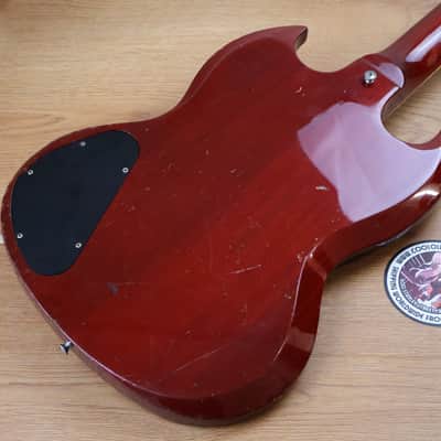1991 Greco Japan SS-600S SG Special w/Vibrola (Cherry Red) image 11