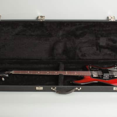 Wandre  Tigre Semi-Hollow Body Electric Bass Guitar (1965), black tolex hard shell case. image 10