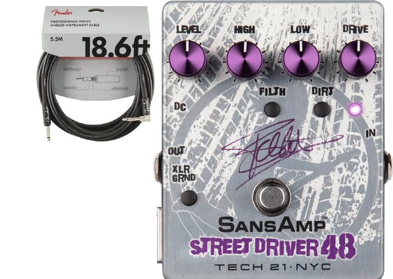 Tech 21 SansAmp Street Driver 48 Frank Bello Signature (FREE 18ft Fender Cable)