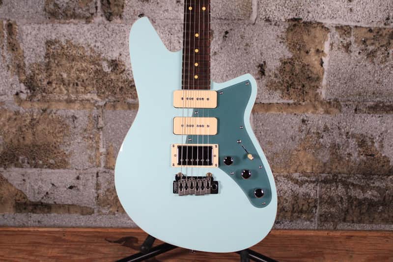 Reverend Six Gun HPP with Rosewood Fretboard Chronic Blue with Cream Pickups image 1