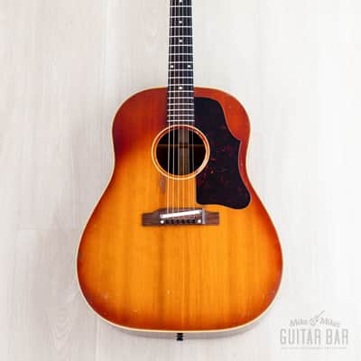1961 Gibson J-45 ADJ Vintage Dreadnought Acoustic Guitar Cherry Sunburst w/ Case image 2