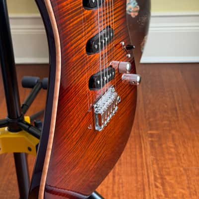 Tom Anderson Drop Top Orange Burnished Burst with Bindings image 11