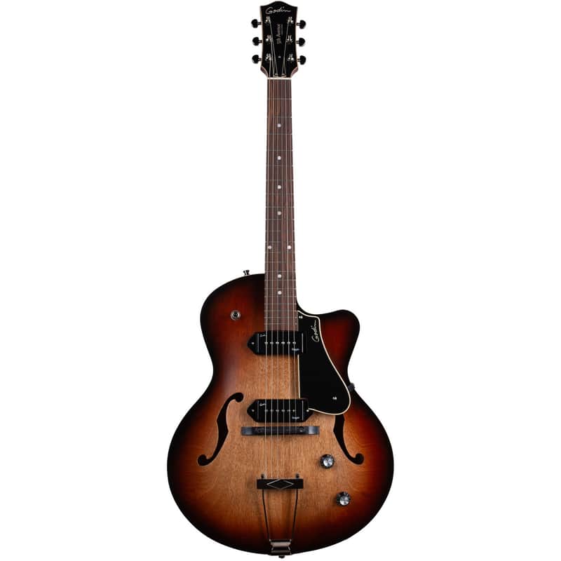 Godin 5th Avenue CW Kingpin II - Rosewood Fingerboard, Vintage Burst image 1