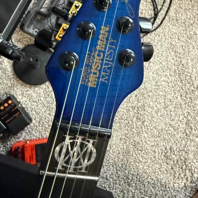 SIGNED Ernie Ball Music Man EBMM Majesty John Petrucci Blue Ink 6 image 14