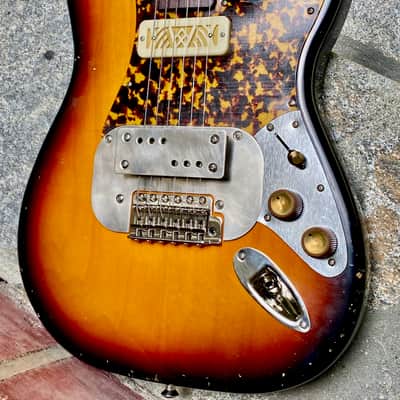Waterslide S-Style W/ Mojo Lap-Steal and Gold-Foil Pickups, 2020 Sunburst NEW (Authorized Dealer) image 3