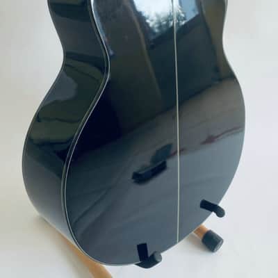 Ibanez AEB-10BBE-BK 4 String Acoustic Bass in Black, Spruce Top, Mahogany Body image 5