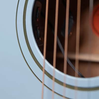 Epiphone Inspired by Gibson J-180 LS Acoustic/Electric Guitar - Frost Blue with Hardshell Case image 11
