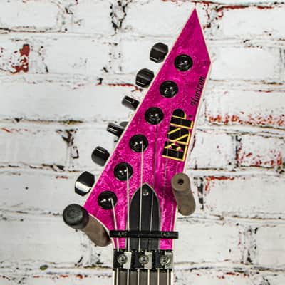 ESP Horizon-1 Electric Guitar, Pink Liquid Metal w/ Original Case x1212 (USED) image 7