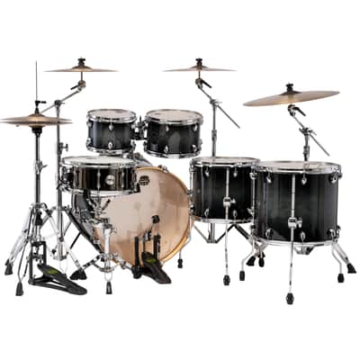 Mapex Armory Series Studioease 6-Pc Shell Pack Fast Toms - Black Onyx Burst image 3