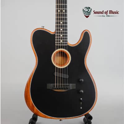 Fender American Acoustasonic Telecaster W/Gig Bag - Black (Used) image 1