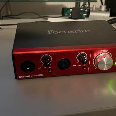 Focusrite Clarett+ 2Pre USB-C Audio Interface 2021 - Present - Red image 2
