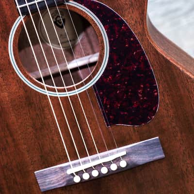 Guild M-20 Natural African Mahogany Guild USA Concert Acoustic Guitar w/Case image 8