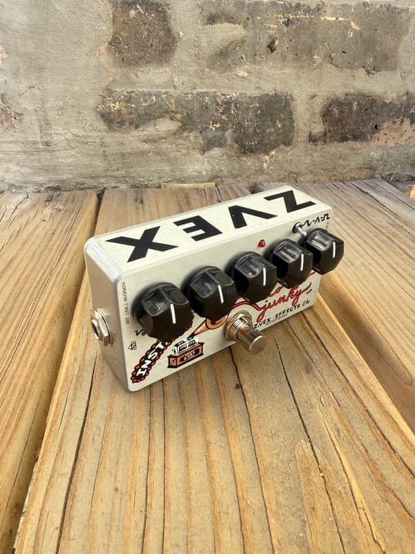 Zvex Vexter Series Instant Lo-Fi Junky Chorus/Vibrato 2010s - Silver with Graphic image 1