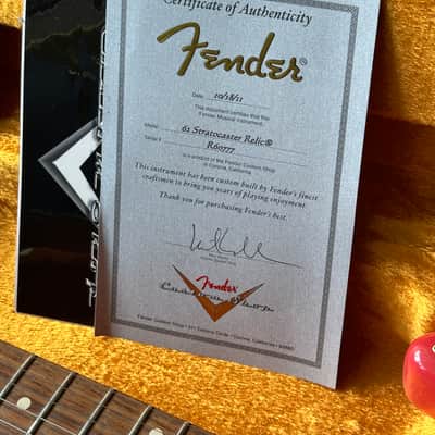 Fender Stratocaster 1962 Relic Fiesta Red Custom Shop image 4