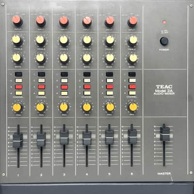 Teac Model 2A Vintage Analog Mixer 6 inputs Nice Saturation Sound Made in Japan Worldwide Shipment image 2