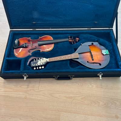 Hardcase that fits a Mandolin and Violin - Black image 1