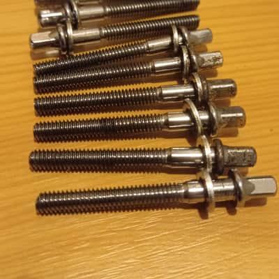 Tama Tension rods set 12 pc for Superstar, Imperialstar, Artwoood 70s-80s - Chrome image 4