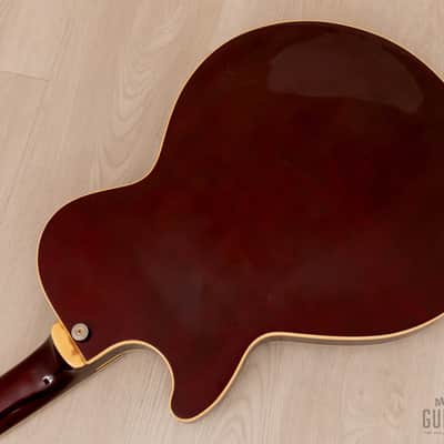 1988 Ibanez AB200 Artstar Vintage Semi-Hollow Bass Wine Red image 15