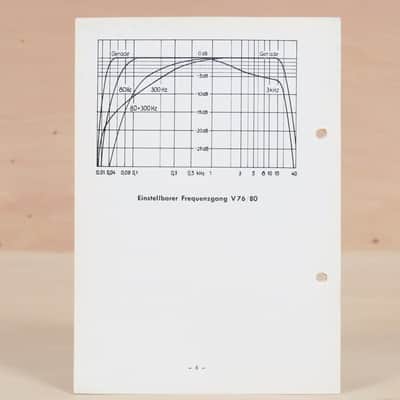 TAB V76 Mic Preamp original brochure image 2