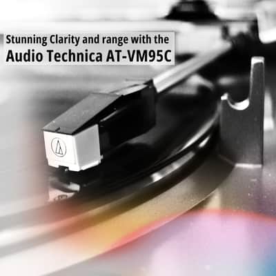 Audio-Technica AT-LP70XBT-BZ Wireless Turntable with Amplifier System Bundle image 5