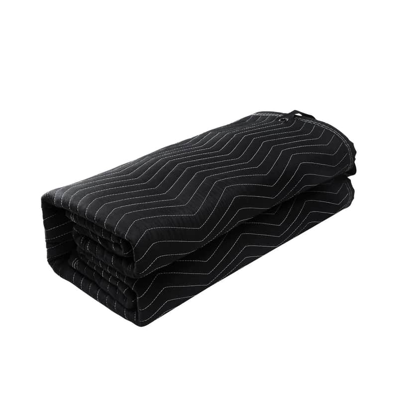 96" x 80" Heavy-Duty Soundproofing Blanket, Acoustic Noise Reduction Curtain with Metal Grommets, Black Studio & Recording Room Cover image 1