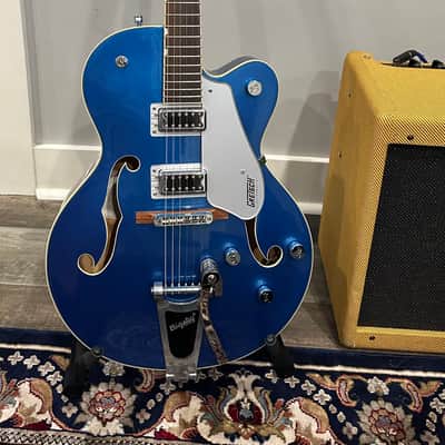 2016 Gretsch G5420T Electromatic Hollow Body Single Cutaway with Bigsby 2017 - Present Fairlane Blue image 1