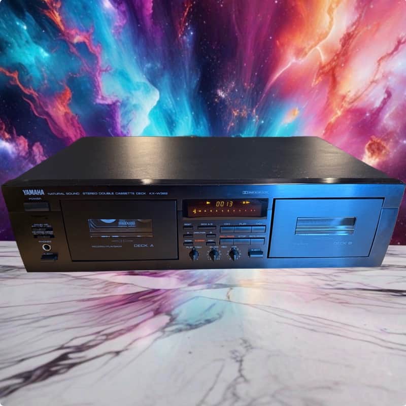 Yamaha KX-W382 Dual Cassette Deck Recorder FRESH SERVICING Near Mint Beauty 🎶💎 image 1