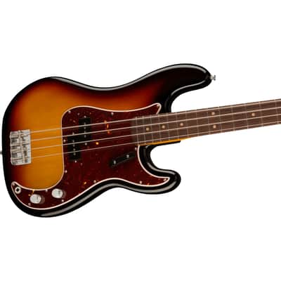 Fender American Vintage II 1960 Precision Bass RW 3-Color Sunburst - 4-String Electric Bass image 3